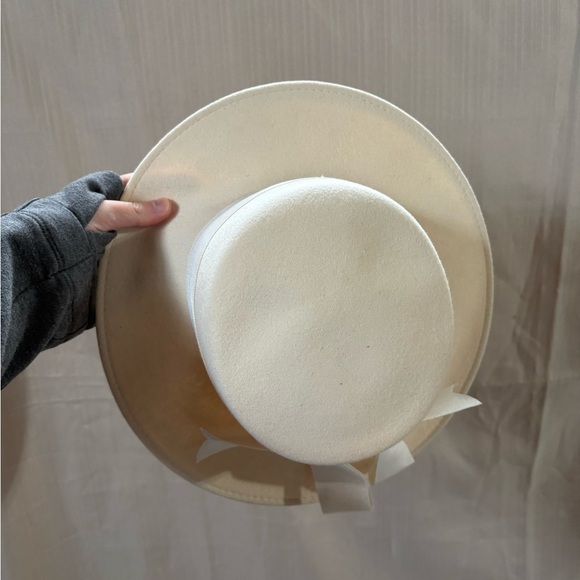 Eaton Vintage Cream Fedora Wool Women's Hat - Picture 4 of 9